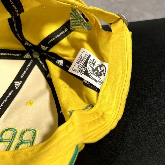 Adidas FIFA World Cup 2010 Brazil Hat Men's One Size Yellow Cap - Picture 7 of 8